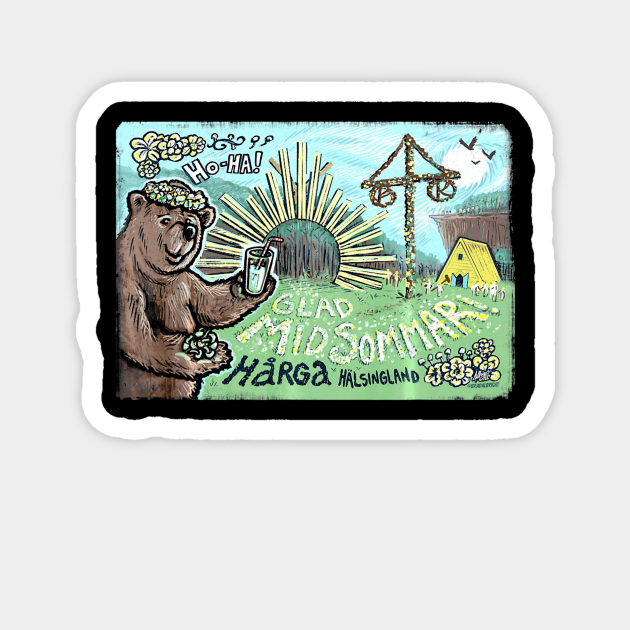 Happy Midsommar Bear Happy Midsommar Bear TeePublic