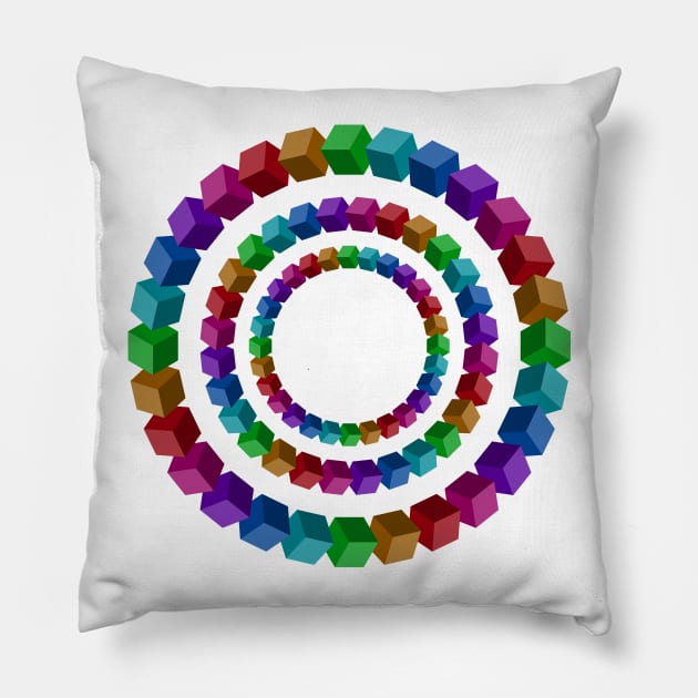 Circles illustion Pillow by psychoshadow