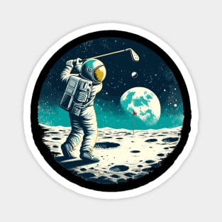 Golf Novelty Funny Astronaut Golfing Funny Golf Magnet