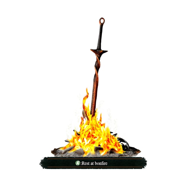 Dark Souls Bonfire Pillow Xbox by Warpigs