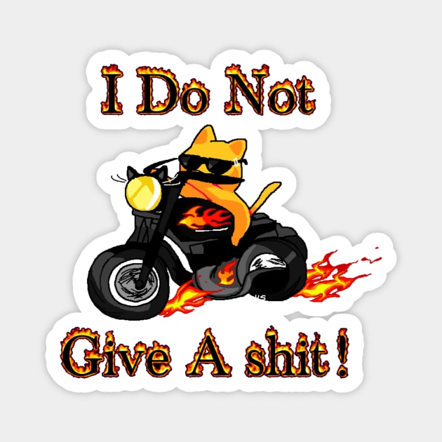I do not give a shit! Magnet by Usedsoil