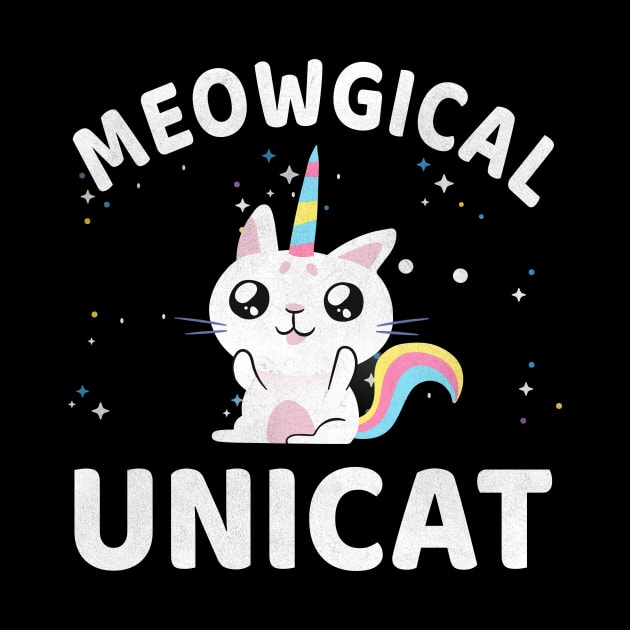 Meowgical Unicat Unicorn Cat Lover by funkyteesfunny