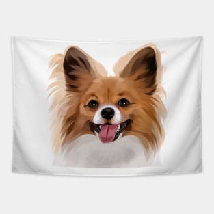 Papillon Illustration Tapestry