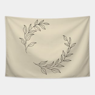 floral wreath Tapestry