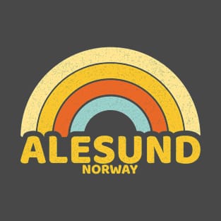 Retro Alesund Norway T-Shirt