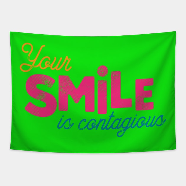 Smile T-Shirt Tapestry by moha22