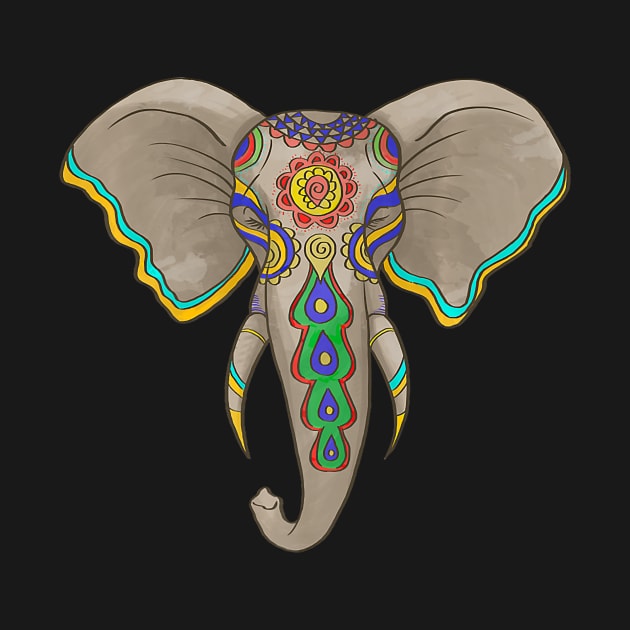 Ganesh Elephant Artistic Ganesha God Face   Spiritual Hindu by hony.white