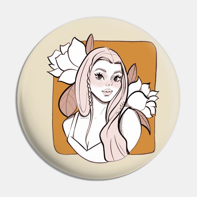 Autumn Girl Pin by didlestown