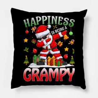 Happiness Is Being A Grampy Santa Christmas Pillow