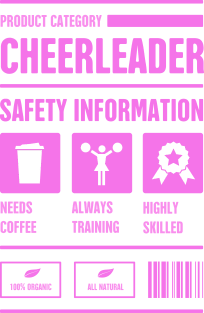 Safety Information | Funny Cheerleading Cheerleader Magnet