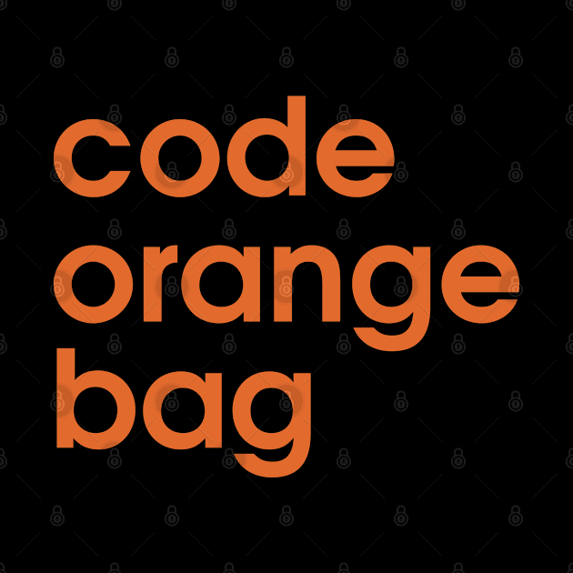 Code Orange Bag by AlwaysHalloweenShop