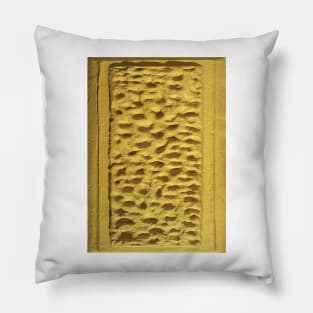 Texture - Yellow Stone Wall Pillow