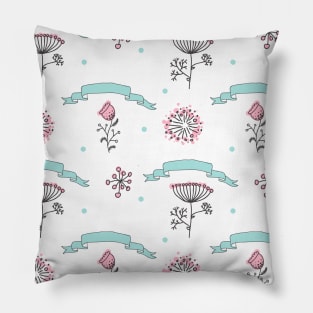 Elegance Seamless pattern with flowers Pillow