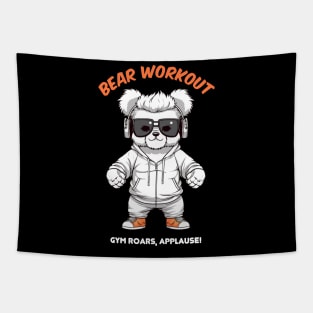 Bear workout Tapestry