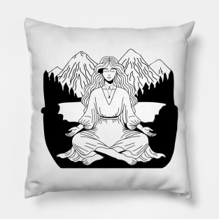 Mother earth feminine spirit Pillow