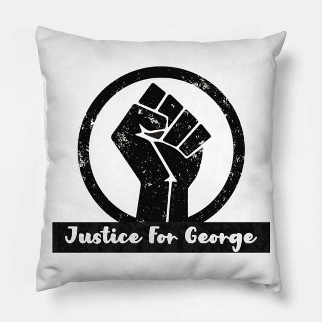 BLACK POWER RAISED FIST Pillow by osaya