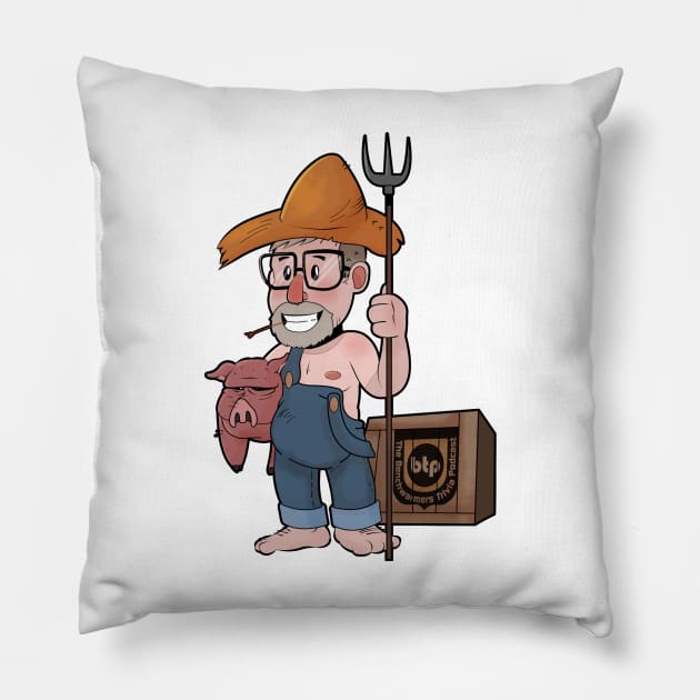 Simple Farm Boy Pillow by Benchwarmers Trivia Podcast