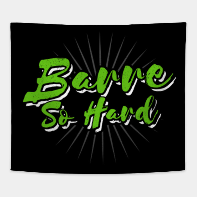 Funny Workout Quote Barre So Hard Fitness Tapisserie