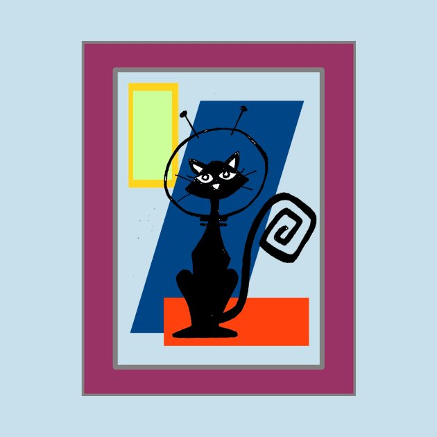 Retro Cat by BubbaWorldComix