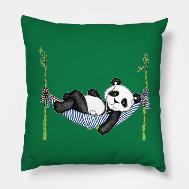 iPod Panda Pillow by micklyn