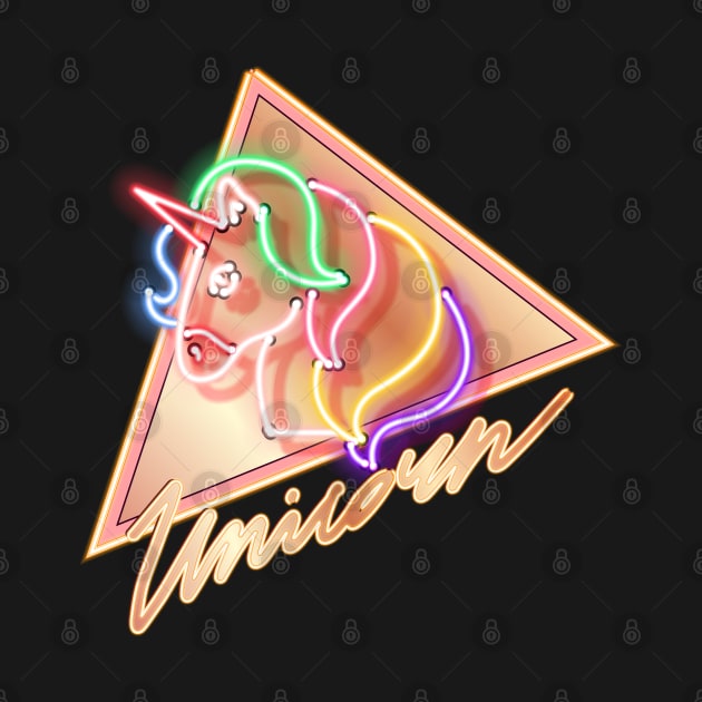 Unicorn Neon Art by NJORDUR