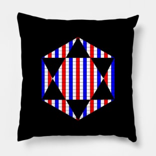 USA colored star Pillow