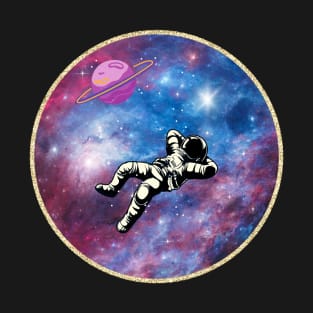 Astronaut in the space - Space Artwork T-Shirt