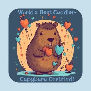 World's Best Cuddler: Capybara Certified! T-Shirt