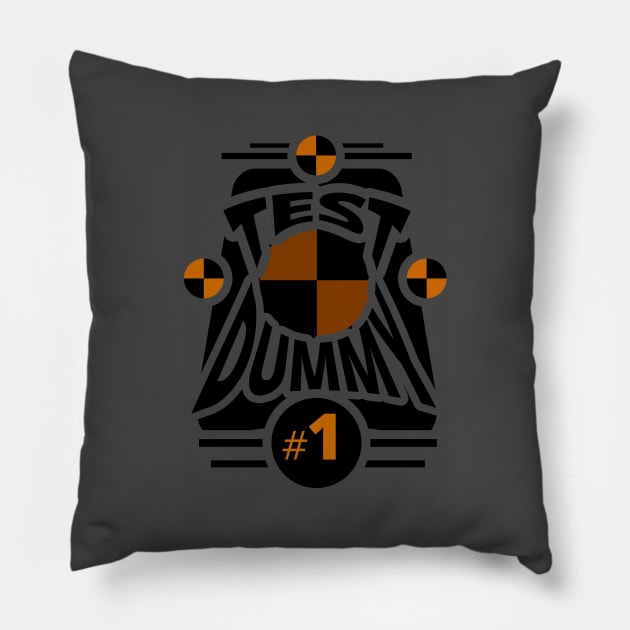 Test Dummy Pillow by tatzkirosales-shirt-store