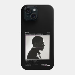 Maxwell - BLACKsummers'night (2009) Tracklist Album Phone Case