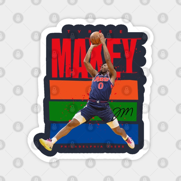 Tyrese Maxey Magnet by Juantamad