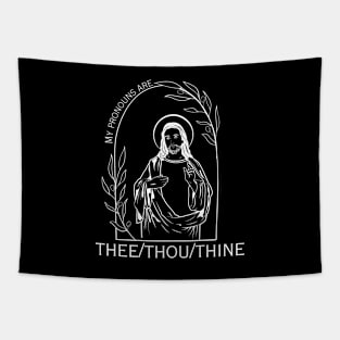 Jesus Pronouns Thee Thou Thine Tapestry