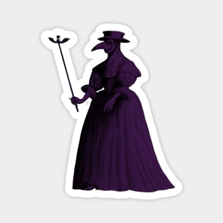 Lady Plague Doctor (purple) Magnet