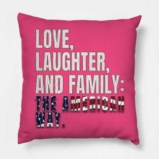 American Family Day Pillow