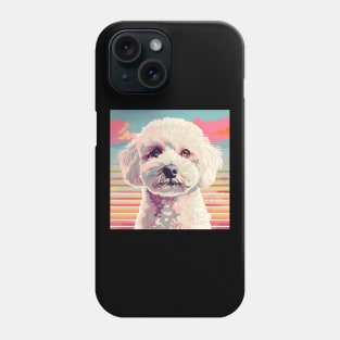 Bichon Frise in 70's Phone Case