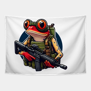 Tactical Frog Tapestry