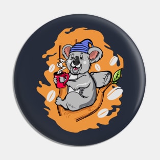 koala bear coffee time Pin