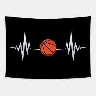 Basketball My Heart Tapestry