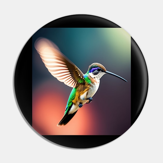 Witch Hummingbird Flying Air Bending Pin by Hummingbird Flying