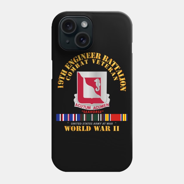 19th Engineer Battalion - WWII w EU SVC Phone Case by twix123844