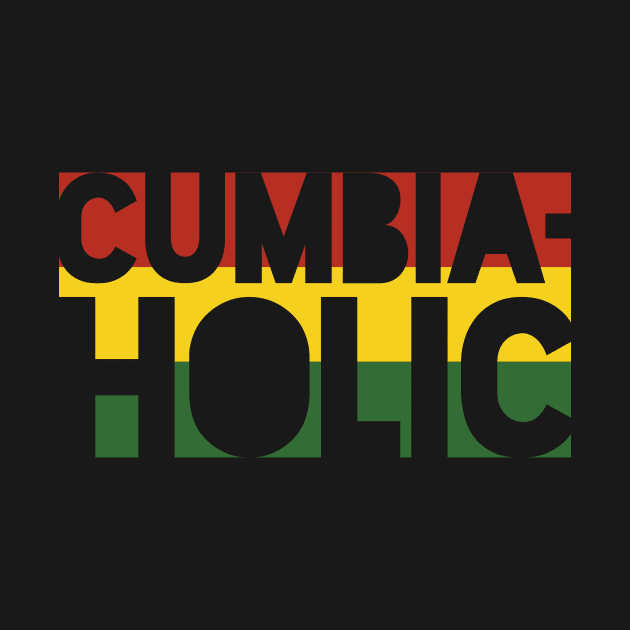 cumbia-holic - reggae cumbia - red yellow green - clean design by verde