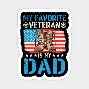 Happy Veteran Memorial Day Dad Magnet