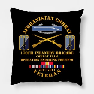 Afghanistan Vet w 170th Inf Bde - OEF  2010 Pillow