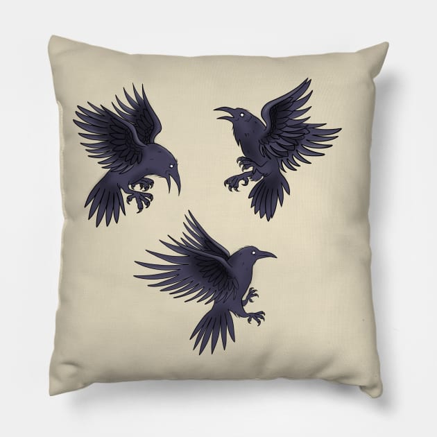 Ravens Pillow by ACDesigns