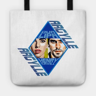 Henry Cavill as Argylle Dua Lipa action movie 2024 graphic design Tote