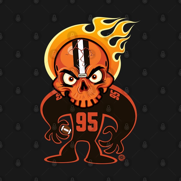 Go Browns SkullyDawg 95 by Goin Ape Studios