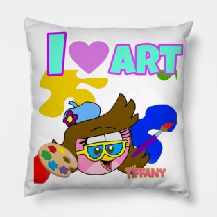 TIFFANY: I Heart Art Pillow