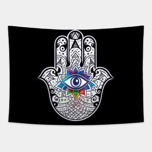 HAMSA Jewish amulet against bad luck Tapestry