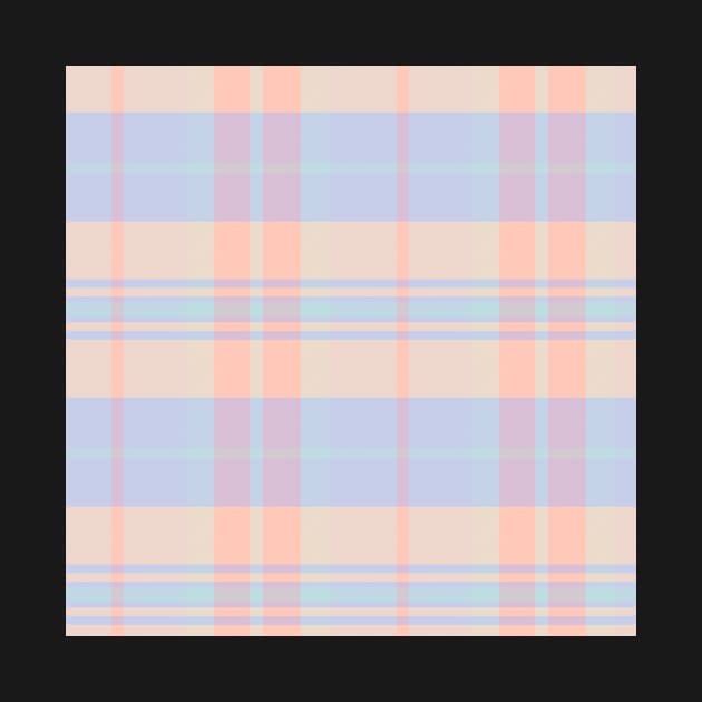 Pastel Aesthetic Arable 1 Hand Drawn Textured Plaid Pattern by GenAumonier