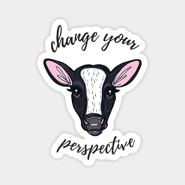 Change Your Perspective White Blaze Magnet by IllustratedActivist